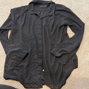 Banana Republic Black Textured Shirt